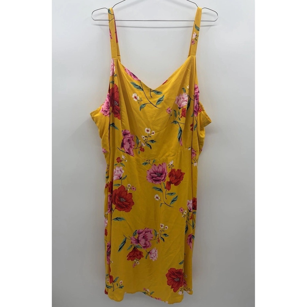 Old Navy Womens Plus Size 4X Floral Sweetheart Neckline‎ Smocked Back Dress